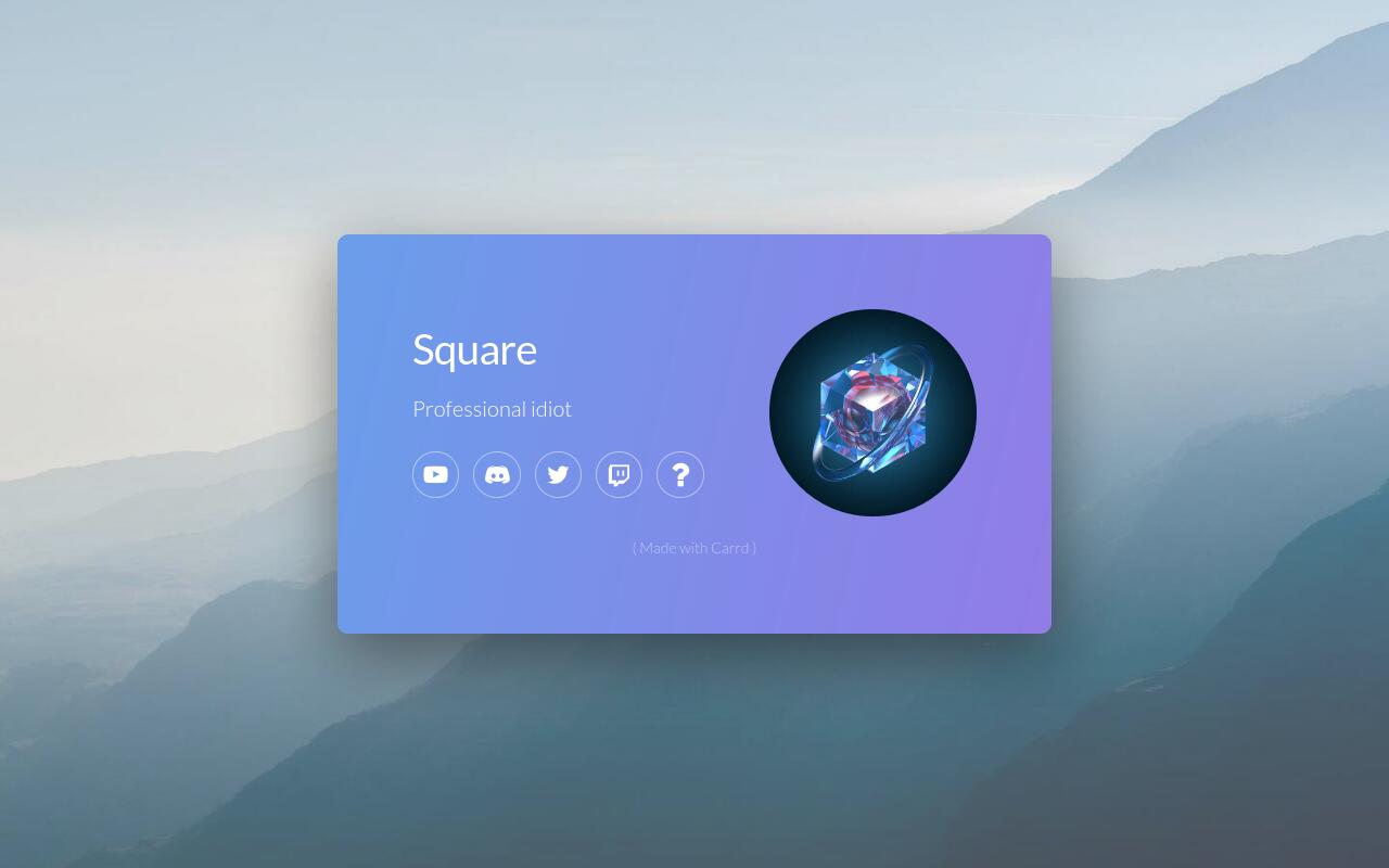 Carrd profile picture for @square